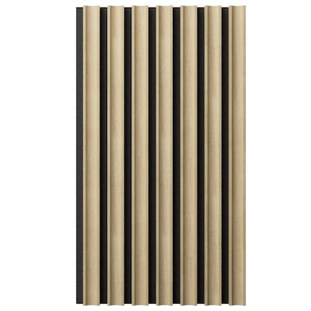 Ekena Millwork AcoustixPro Noise Cancelling Concave Small Slat Wall Panel SWA0625X0500CVAW